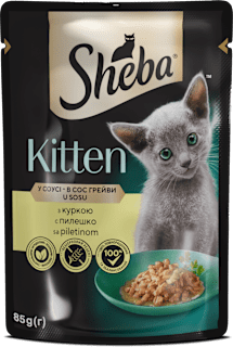 Kitten potpuna hrana za mačke – piletina u umaku Sheba