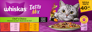 Nassfutter Katze Chef's Choice in Sauce, Tasty Mix Megapack (40x85 g) Whiskas
