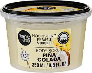 Tápláló testradír "Pina Colada" organic shop