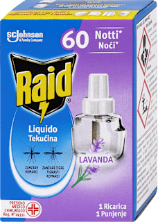 60 noći - tečna dopuna za eletrični aparat protiv komaraca - lavanda Raid