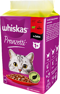 Pranzetti carni miste per gatti adulti  whiskas