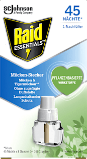 Mückenstecker 45 Nächte Nachfüllpack (1 Stück) Raid ESSENTIALS