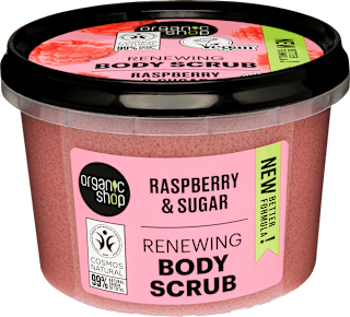 Scrub cu zmeură pentru corp organic shop