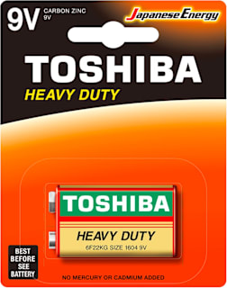 Baterie 9V zinc HD Toshiba