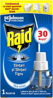 Rezervă aparat electric împotriva țânțarilor Raid