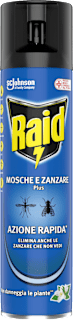 Insetticida Mosche e zanzare Plus Raid