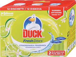 Fresh Discs gel za čišćenje i osvježavanje WC školjke 2 x 36 ml – limeta DUCK