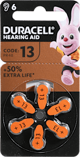 Baterije za slušni aparat Hearing Aid 13 PR48 DURACELL