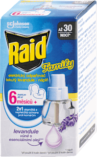 Tekutá náplň do elektrického odparovača Family levanduľa Raid