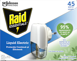 Комплект електрически изпарител + пълнител против комари Essentials Raid ESSENTIALS