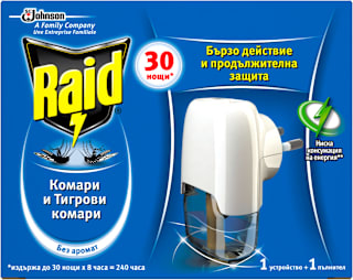 Електрически изпарител против комари с пълнител Raid
