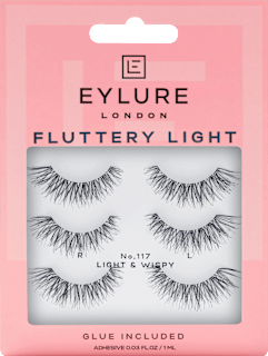 Künstliche Wimpern Fluttery Light 117 Multipack (3 Paar) Eylure