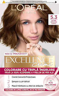 Vopsea de păr permanentă cu amoniac 5.3 L'ORÉAL PARiS EXCELLENCE Creme