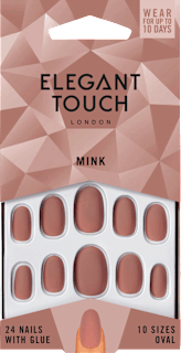 Künstliche Nägel Mink Nude Oval Elegant Touch