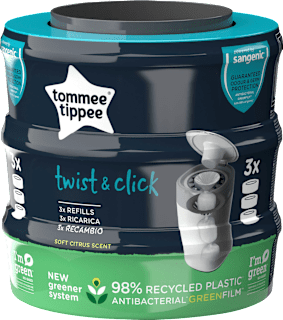 Nachfüllkassetten für Windeleimer Twist & Click und Sangenic Tec Tommee Tippee