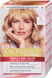 Boja za kosu - 8 Light Blonde L'ORÉAL PARiS EXCELLENCE Creme