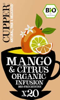 Früchtetee Mango & Citrus Organic Infusion Cupper
