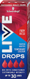 Temporäre Haarfarbtropfen - Fiery Red Schwarzkopf LIVE