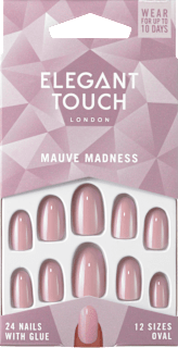 Künstliche Nägel Mauve Madness Oval Elegant Touch