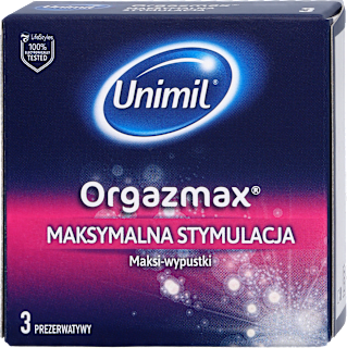 Prezerwatywy lateksowe z maxi-wypustkami ORGAZMAX UNIMIL