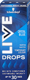 Temporäre Haarfarbtropfen - Crystal Blue Schwarzkopf LIVE