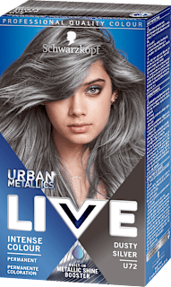 Urban Metallics – U72 zagasito srebrna, trajna boja za kosu Schwarzkopf LIVE