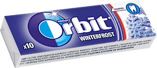 White Дъвки дражета Winterfrost, 10 бр. Orbit