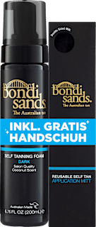 Selbstbräuner Schaum dunkel + Applikationshandschuh Bondi Sands