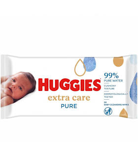 extra care pure șervețele umede pentru copii Huggies