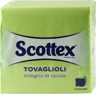 Tovaglioli 2 veli colorati Allegria in tavola assort. Scottex
