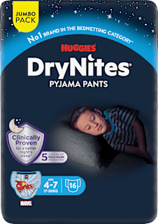 Pyjama Pants Teen (17-30 kg) blau Jumbo Pack HUGGIES DryNites