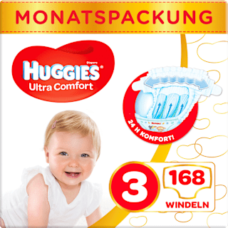 Windeln Ultra Comfort Gr. 3 (4-9 kg), Monatsbox Huggies