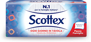 Tovaglioli bianchi formato famiglia Scottex