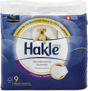Toaletni papir, 4-slojni, 9 × 140 Hakle