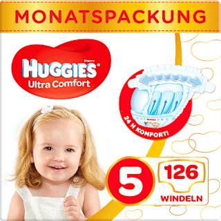 Windel Ultra Comfort Gr. 5 (11-25 kg), Monatsbox Huggies