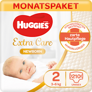 Windeln Newborn Gr. 2 (3-6 kg), Halb-Monatsbox Huggies