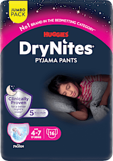 Pyjama Pants Teen (17-30 kg) rosa Jumbo Pack DryNites