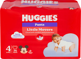 plenkové kalhotky Little Movers, velikost 4 Huggies
