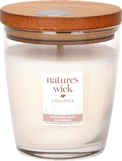 Vonná sviečka stredná Cashmere Wool nature's wick