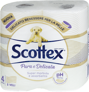 Carta igienica Pura e Delicata 5 veli Scottex