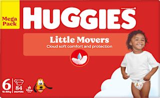 Windeln Little Movers Gr. 6 (15-30 kg), Mega-Pack Huggies