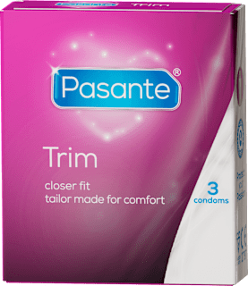 Prezerwatywy Trim ściśle przylegające 3 szt. Pasante
