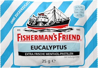 Pastillen, Eukalyptus, ohne Zuckerzusatz Fisherman's Friend