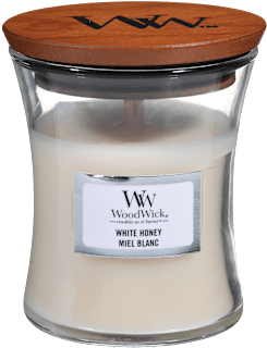 Dišeča sveča v kozarcu White Honey Wood Wick
