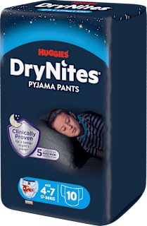 Pieluchomajtki na noc dla chłopców 4-7 lat DryNites