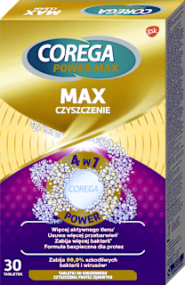 Tabletki do czyszczenia protez, Podwójna siła  COREGA