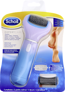 Elektroniczny pilnik do stóp z głowicą drobnoziarnistą i szczoteczką złuszczającą Velvet Smooth  Scholl