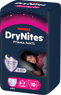Pieluchomajtki na noc dla dziewczynek 4-7 lat HUGGIES DryNites