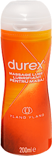 Masszázs gél és síkosító 2in1, ylang ylang Durex