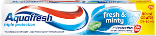 Паста за зъби Triple protection Fresh&Minty Aquafresh